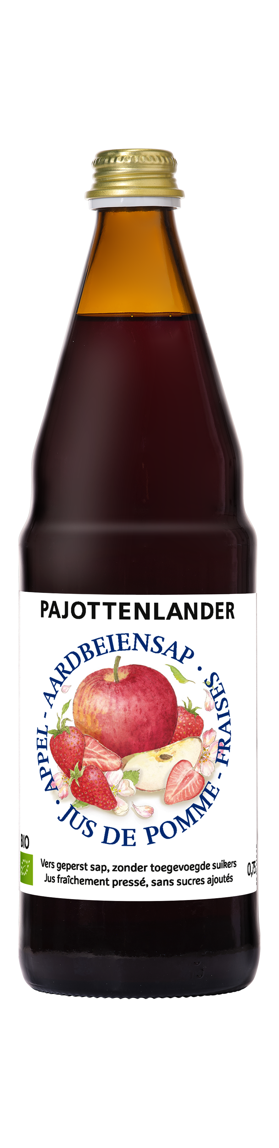 Pajottenlander Appel-aardbeisap bio 0,75L
